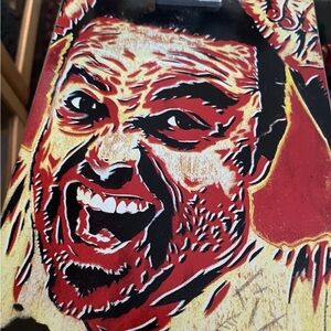 Vibrant Graphic Art Skateboard Deck Jack ass wee man